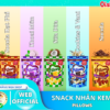 SNACK OISHI | PILLOWS Nhân Kem Sữa Đa Hương Vị | Có Túi ZIP