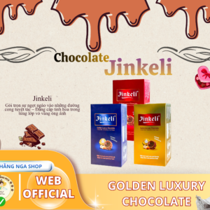 Socola Jinkeli | Golden Luxury Chocolate | hộp Giấy 87,5g