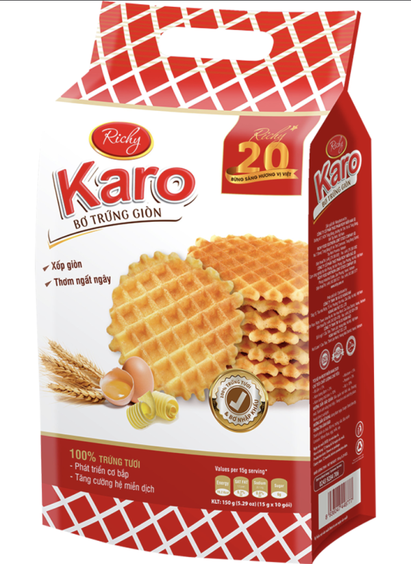 Bánh Karo Bơ Trứng Giòn - Túi 150g & 270g