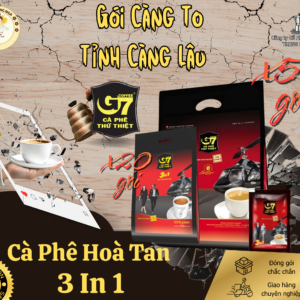 Cà Phê TRUNG NGUYÊN | Cà Phê G7 Hoà Tan 3 trong 1 | Bịch 320g (20 gói) - 800g (50 gói)