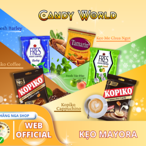 [COMBO KẸO MAYORA] Kẹo Kopiko, Fres, Tamarine - vị Cà Phê, Cappuchino, Bạc Hà, Táo Đào, Me