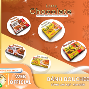 Bánh BOUCHEE LOTTE CHOCOLATE | Original, Socola, Phô Mai