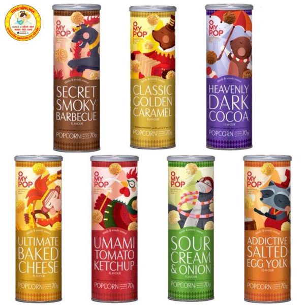 Snack Bắp Rang Omypop Vị Trứng Muối-Caramel - 70Gr