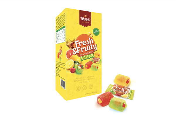 Kẹo dẻo trái cây Wawel Fresh fruity Assorted