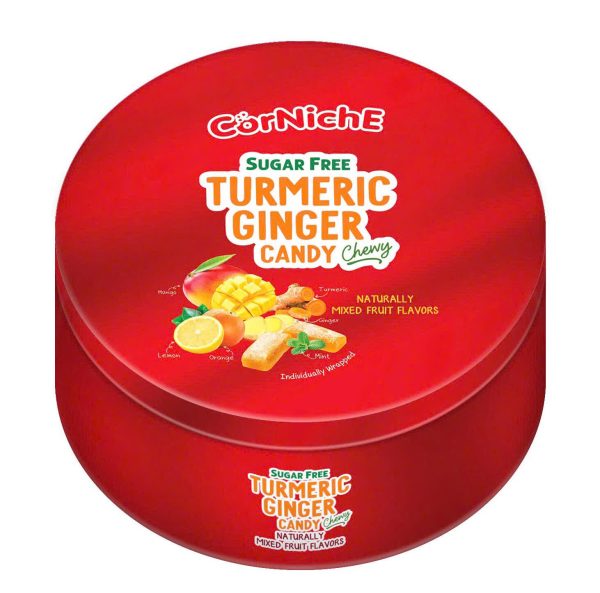 Kẹo Gừng Nghệ Không Đường HỖN HỢP Hiệu Corniche HT 50g